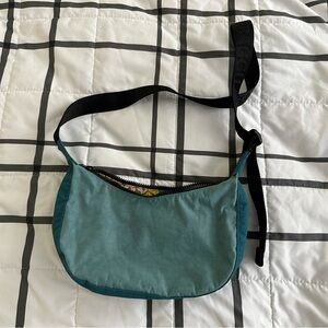 BAGGU teal mix deadstock small crescent